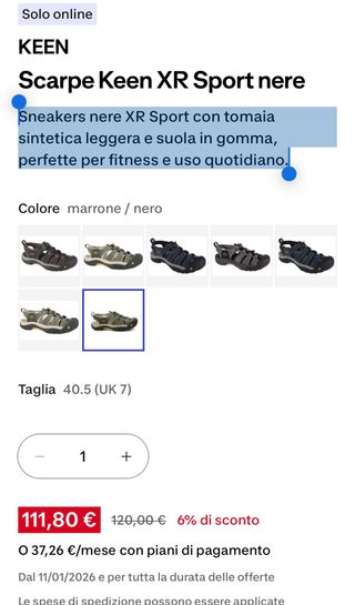 Keen Scarpe XR Sport