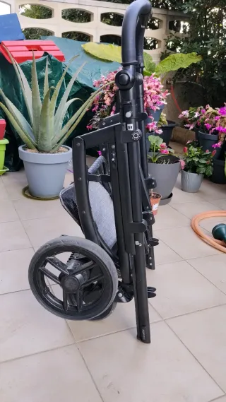 Cochecito Bebecar 3 en 1 Gris