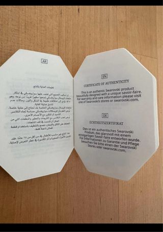 Conjunto Collar y Pendientes Swarovski Cisne Azul