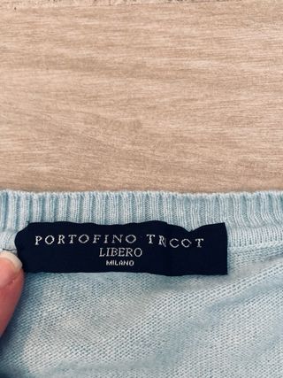 Maglione Uomo Azzurro in cashmere/lana merino