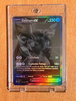 Pokemon Zekrom EX Monocromático Carta