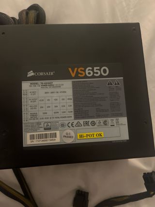 Fuente de Poder Corsair 650W VS