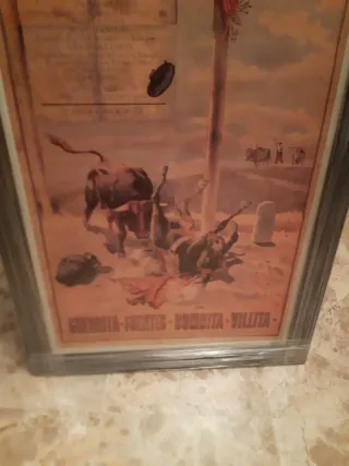 Cuadro Taurino Zaragoza Octubre 1895