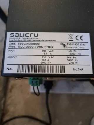 SAI Salicru SLC TWIN PRO 3000VA