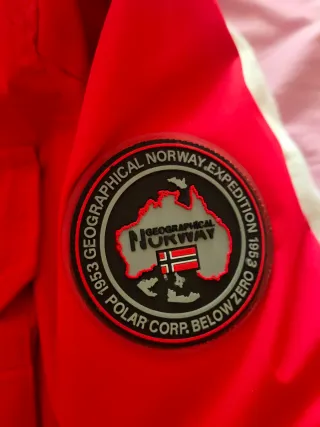 Cazadora Geographical Norway Roja Talla S