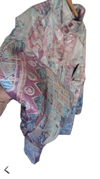 Giubbotto vintage 80s 90s fantasia astratta puffy