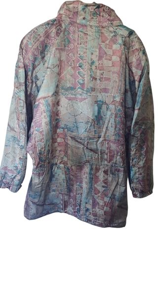 Giubbotto vintage 80s 90s fantasia astratta puffy