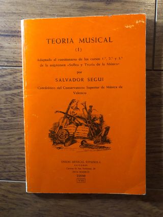 Libro Teoría Musical Salvador Seguí
