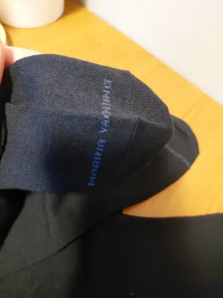 Calze lunghe in cotone caldo nere