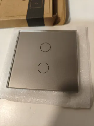 Panel Doble Livolo Cristal Templado