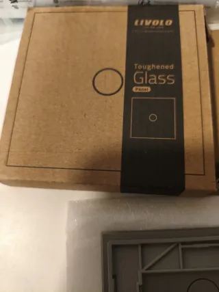 Panel Doble Livolo Cristal Templado