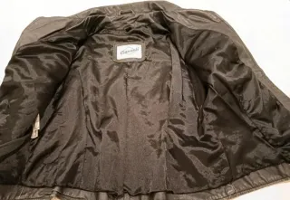 Giacca Vintage CIANNELI Pelle Agnello Nera