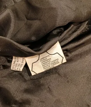 Giacca Vintage CIANNELI Pelle Agnello Nera