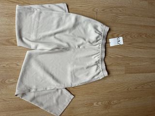 Pantalones Zara Beige Crudo