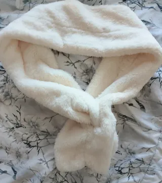 Scaldacollo morbido bianco