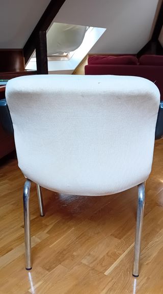 2 Sillones de despacho / oficina beige y negro