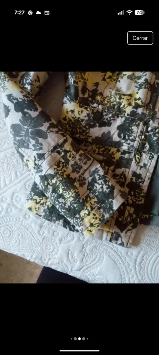 Chaqueta Estampada Verde y Amarillo