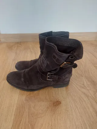 Botines ante gris oscuro Talla 40