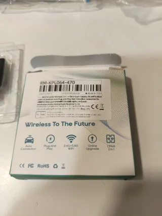 Adaptador CarPlay Android Auto Inalámbrico 2 en 1