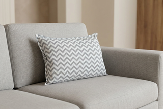 Pack 2 Cojines Espiga Gris 50x35