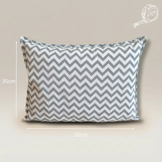 Pack 2 Cojines Espiga Gris 50x35