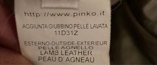 Giacca vintege in pelle PINKO