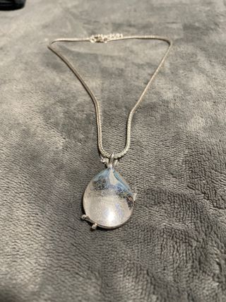 Collar Plata Azul Swarovski