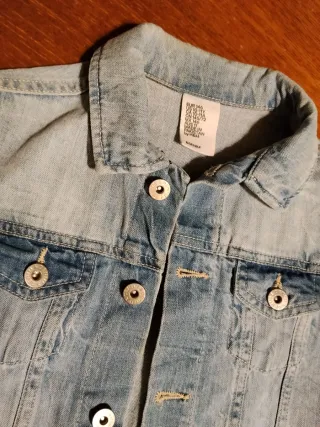 Gilet in jeans per bambina