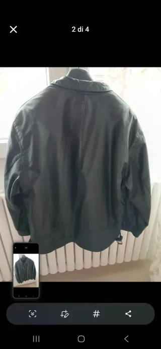 Giacca in vera pelle rivestita in pile