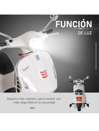 Moto Vespa Eléctrica Infantil (sin usar)