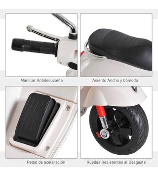 Moto Vespa Eléctrica Infantil (sin usar)