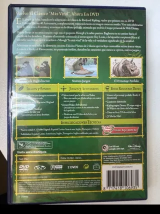 DVD El Libro de la Selva Edición Platino 40 Aniver