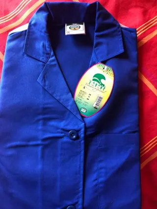 Bata de trabajo azul Monza Talla 4