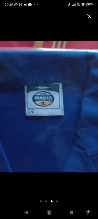 Bata de trabajo azul Monza Talla 4