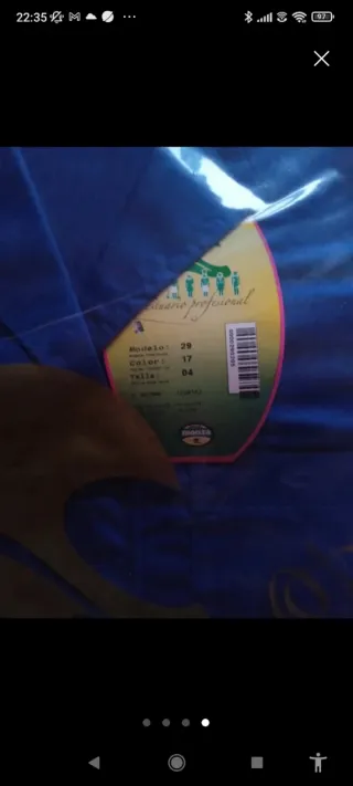 Bata de trabajo azul Monza Talla 4