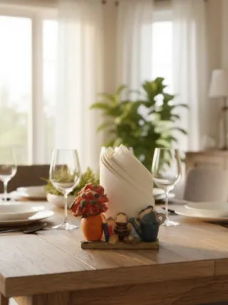 Servilletero rústico decorativo