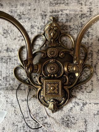 Aplique de pared doble antiguo