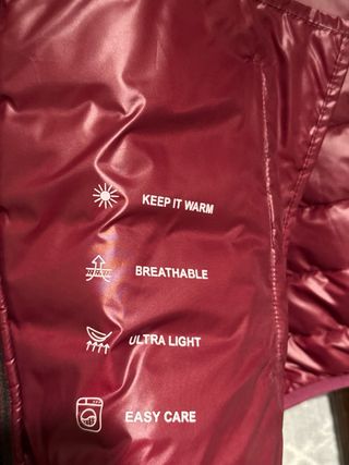 Chaleco acolchado DISCOLO burdeos