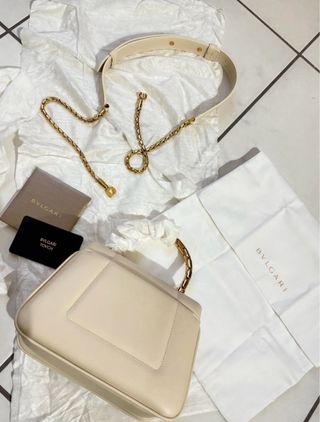 Borsa Bvlgari Serpenti Beige/Oro