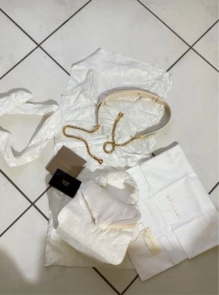 Borsa Bvlgari Serpenti Beige/Oro