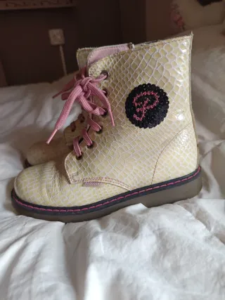 Botas Pablosky Beige y Rosa Talla 33