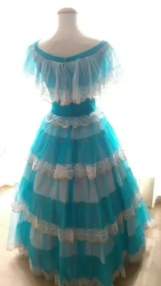 Disfraz Princesa Azul y Blanco