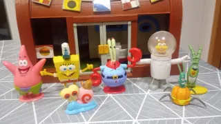 Casa Crustáceo Crujiente Bob Esponja + Figuras