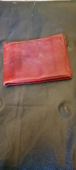 Portafoglio Bufalo Uomo Rosso Vintage