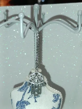 Colgante Mano de Fátima Acero