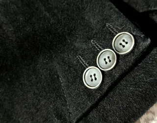 Giacca fustagno uomo nera