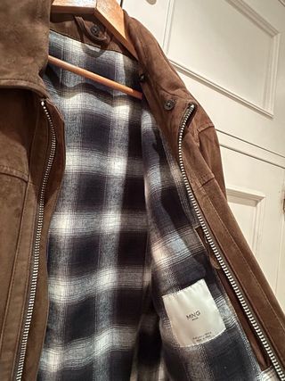 Chaqueta de ante Mango Marrón