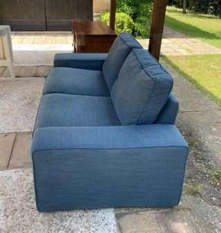 Sofá Ikea Kivik 2 plazas azul