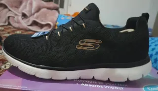 Scarpe Skechers Donna Nero Oro