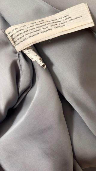 Gabardina Mango azul clarito